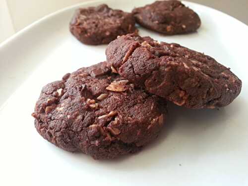 Sablés très chocolat et amandes effilées