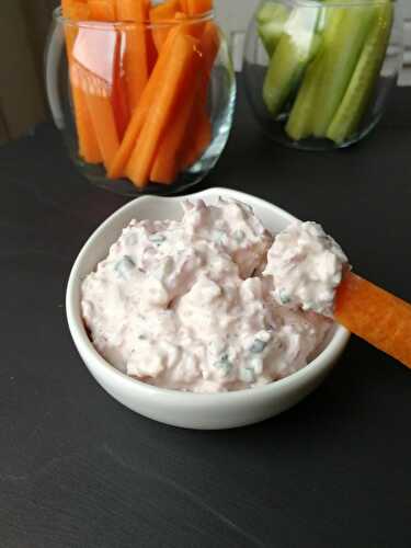 Tartinade radis rose - fromage frais