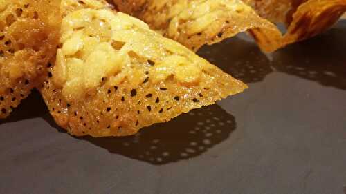 Tuiles dentelles amandes et oranges