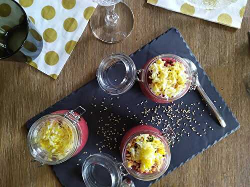 Verrine betterave / tomates