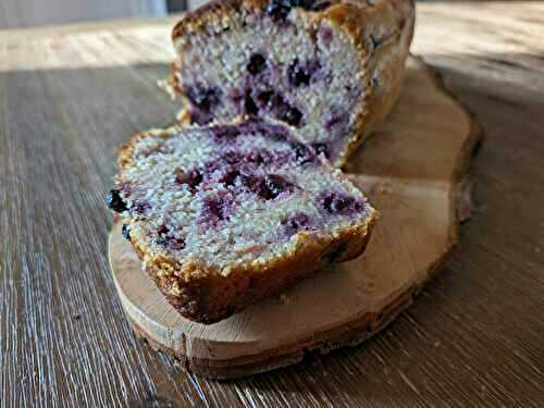 Cake myrtilles, citron, amande