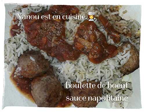 Boulette de boeuf sauce napolitaine
