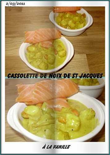 Cassolette de noix de st jacques (recette dukan)