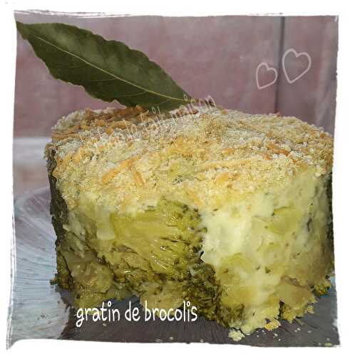 Gratin de brocolis frais