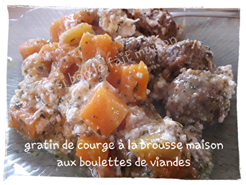 Gratin de courge à la brousse maison