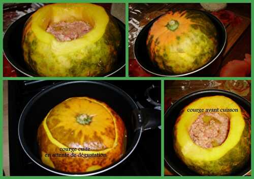 La courge farcie!