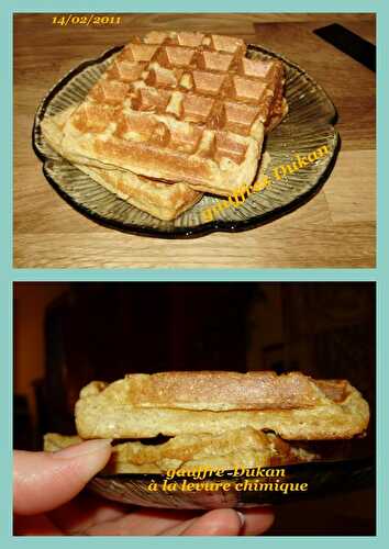 La galette au son transformé en gaufre (recette Dukan)