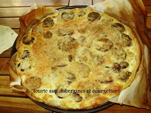 La tarte aux aubergines et courgettes