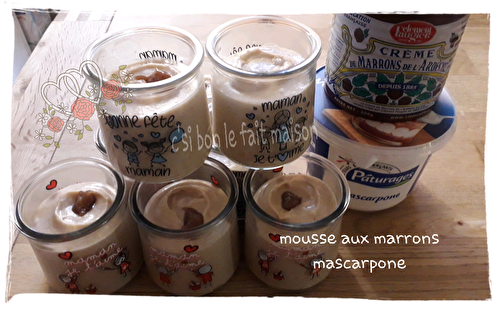 Mousse à la crème de marron