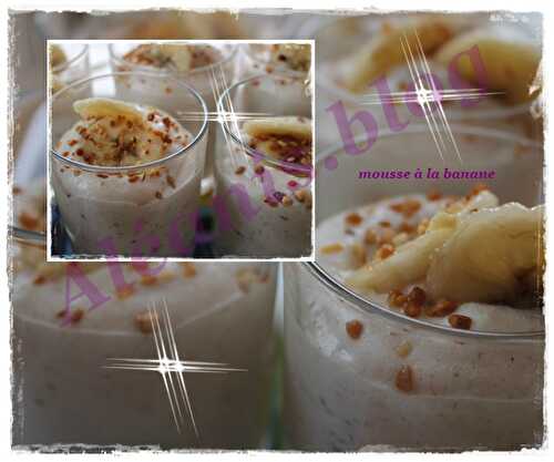 Mousse banane cannelle