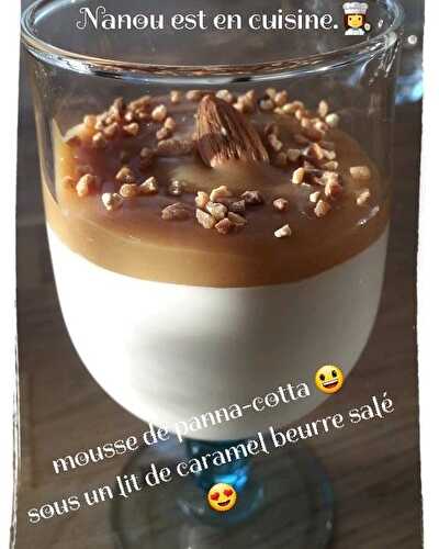 Panna-cotta mousseuse et son caramel beurre salé