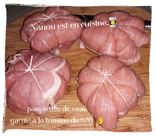 Paupiettes de veau maison dans des prix