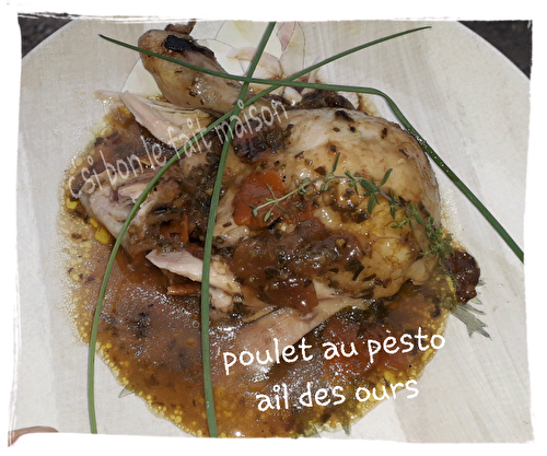 Poulet au pesto à l'ail des ours fait maison