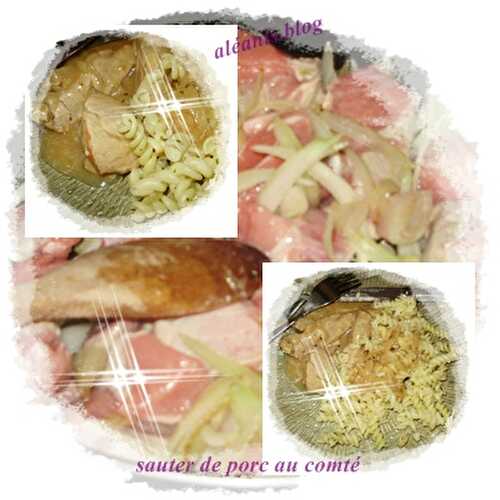 Sauter de porc en sauce au comté