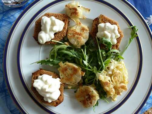 Poêlée de boudin blanc à la chantilly de chaource