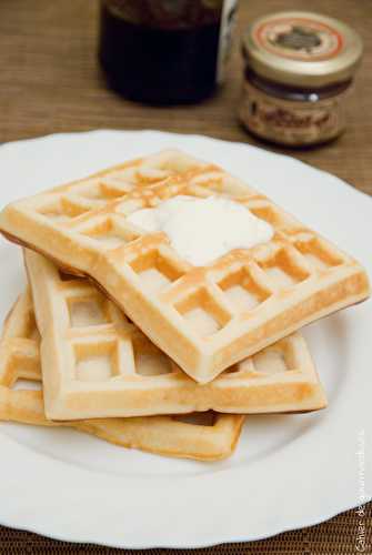 Gaufres sucrées sans beurre