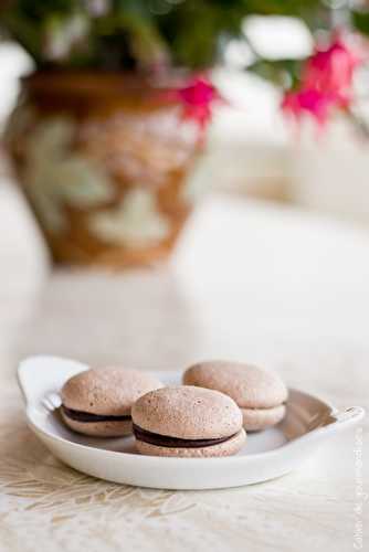 Macarons chocolat banane