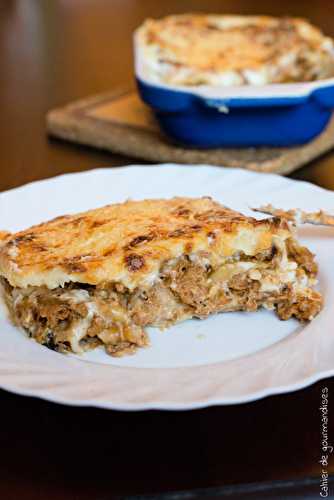 Lasagnes thon courgette sauce béchamel au mascarpone