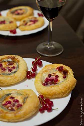 Feuilletés chevre groseilles