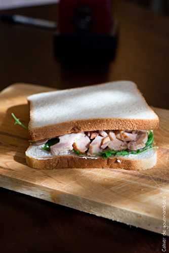 Sandwich poulet roquette chèvre frais