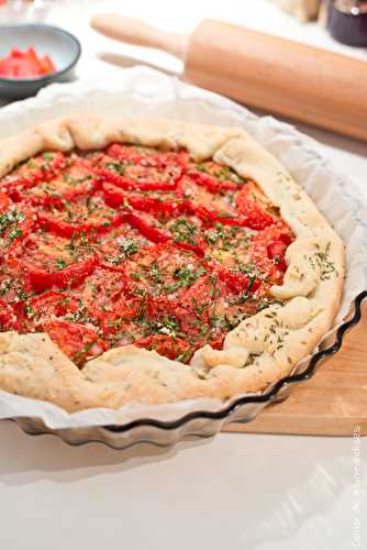 Tarte thym & tomates