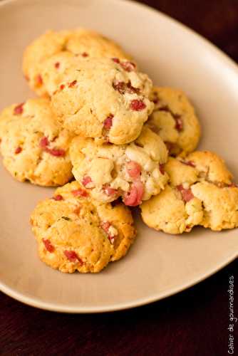 Biscuits salés aux lardons et au parmesan