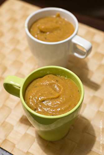 Soupe courge marrons