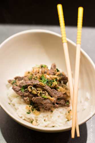 Boeuf sauté à la citronnelle