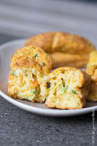 Cake carottes petits pois poivron vert