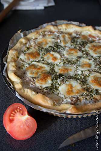 Tarte thon tomate mozza