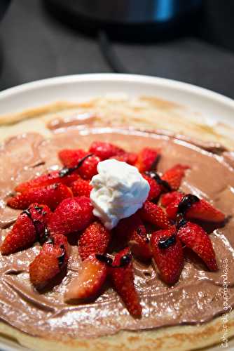 Crepes fraises chocolat