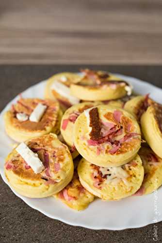 Pancakes bacon gruyère