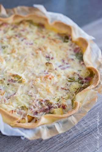 Quiche aux poireaux et céleri