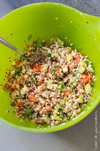 Salade de quinoa facon taboulé