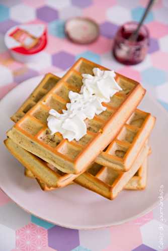 Gaufres sucrées à la purée d'amande