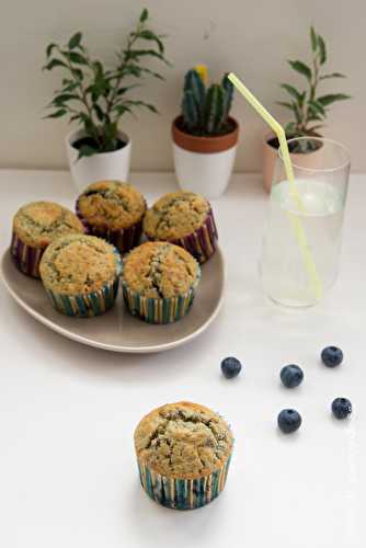 Muffins croustillants aux myrtilles