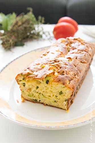 Cake vert aux courgettes et poivron vert