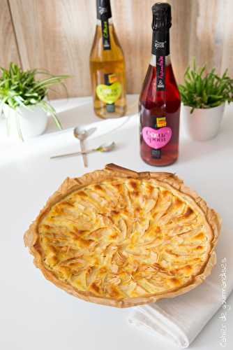 Tarte aux pommes, amande et au mascarpone