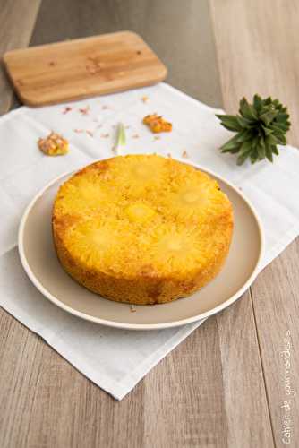 Gâteau renversé à l'ananas frais de la Réunion