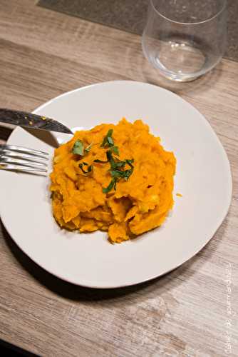 Purée de patates douces & carottes