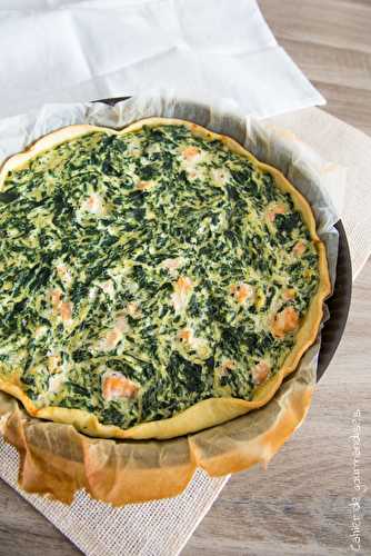 Quiche saumon et épinards