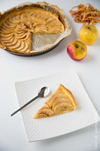 Tarte pommes compotes