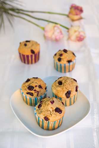 Muffins croustillants aux cranberries