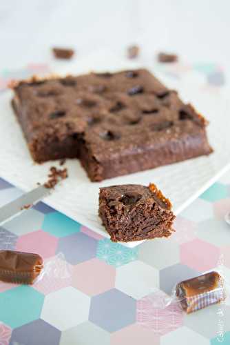 Brownies chocolat et caramel au beurre salé