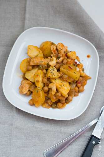 Tajine de poulet aux pommes de terre