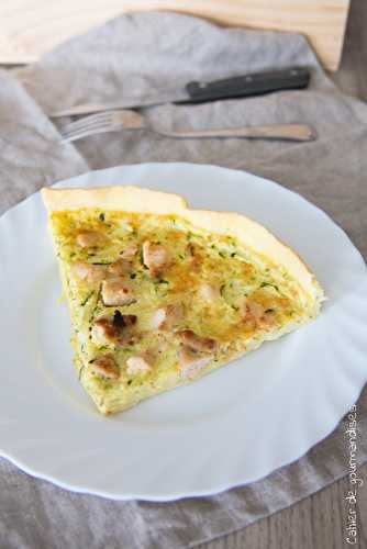 Quiche au cresson, poulet et parmesan