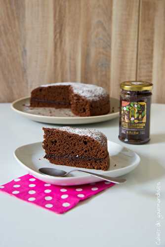 Gâteau au chocolat fourré à la pâte à tartiner