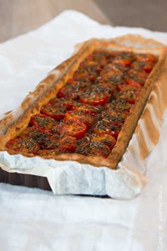 Tarte fine aux tomates cerises & échalotes