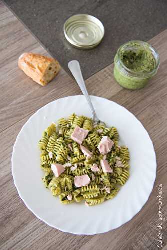 Pates pesto de fane thon blanc Connetable