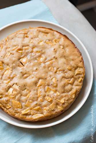 Gâteau pommes praliné